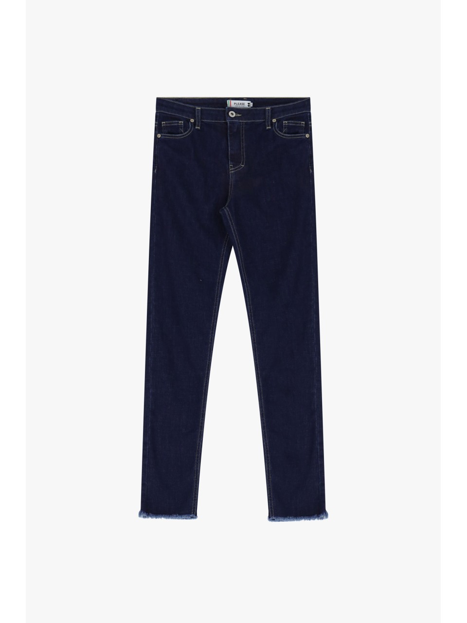 Jean moulant à ourlet effiloché - Please