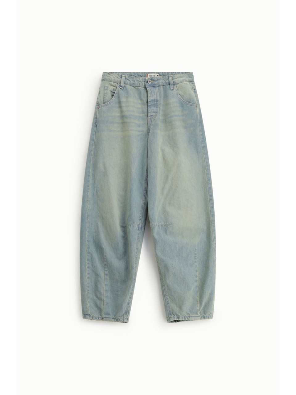 Jean taille haute coupe balloon ample - Please