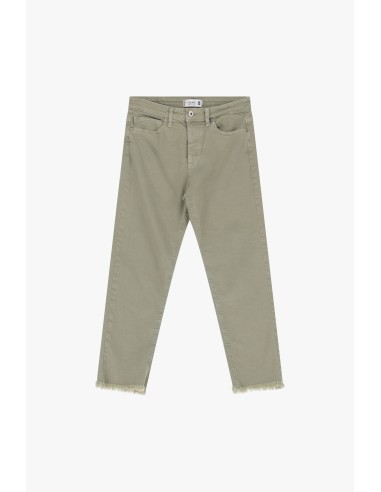 Jean slim 7/8 à ourlet effiloché - Please