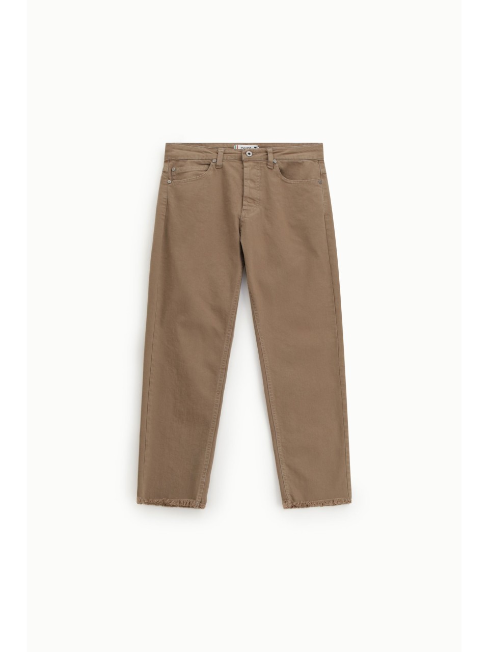 Jean slim 7/8 à ourlet effiloché - Please