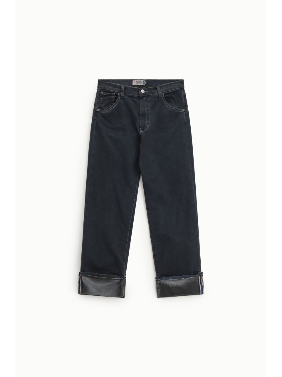 Jean coupe droite à grand revers - Please