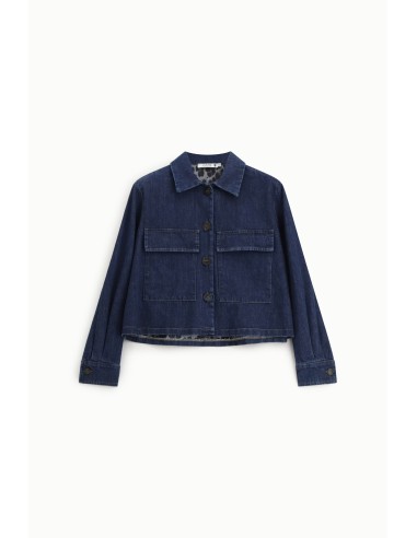 Veste en jean courte à poches plaquées - Please