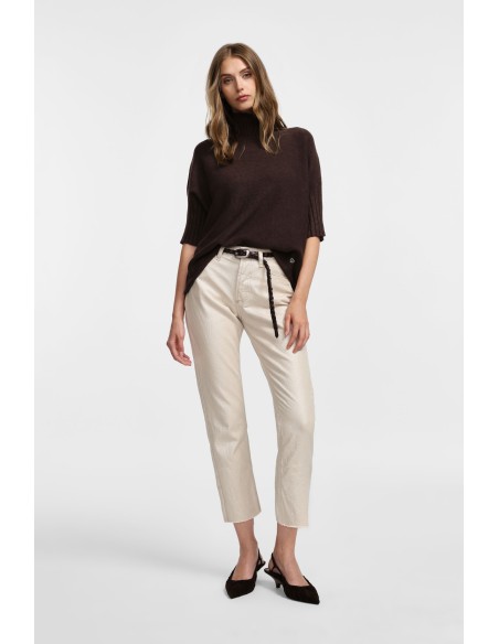 Pantalon cropped en toile irisée - Please