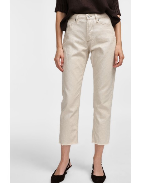 Pantalon cropped en toile irisée - Please
