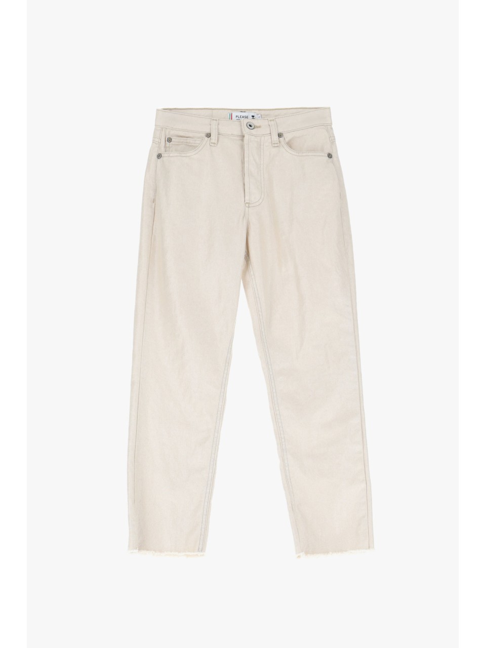 Pantalon cropped en toile irisée - Please