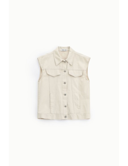 Pantalon cropped en toile irisée - Please