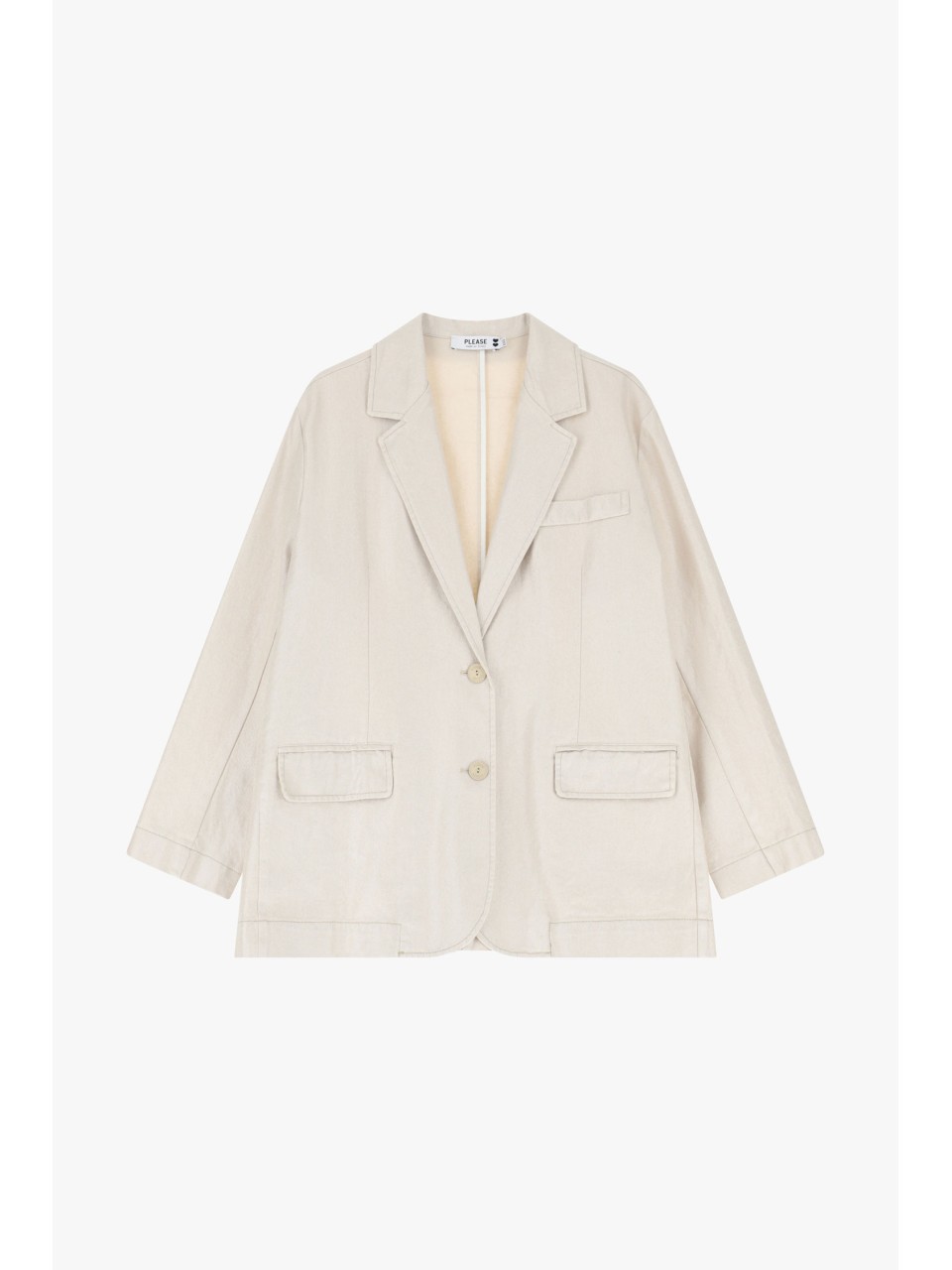 Blazer à deux boutons en toile irisée - Please