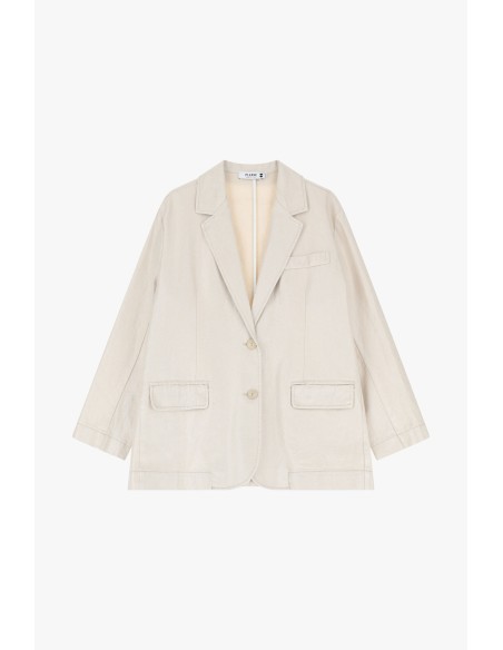 Blazer à deux boutons en toile irisée - Please