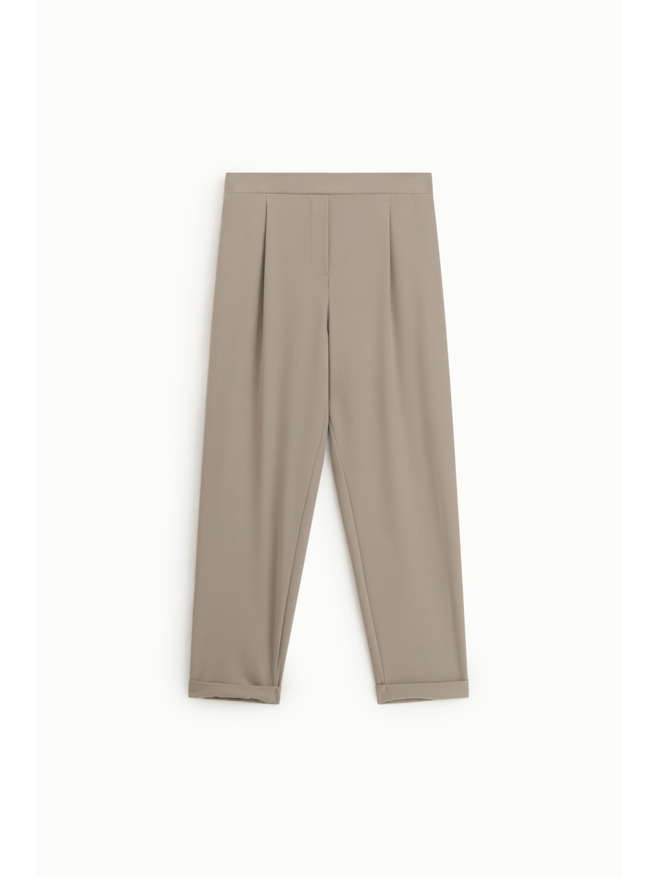 Pantalon fluide forme carotte en crêpe - Please