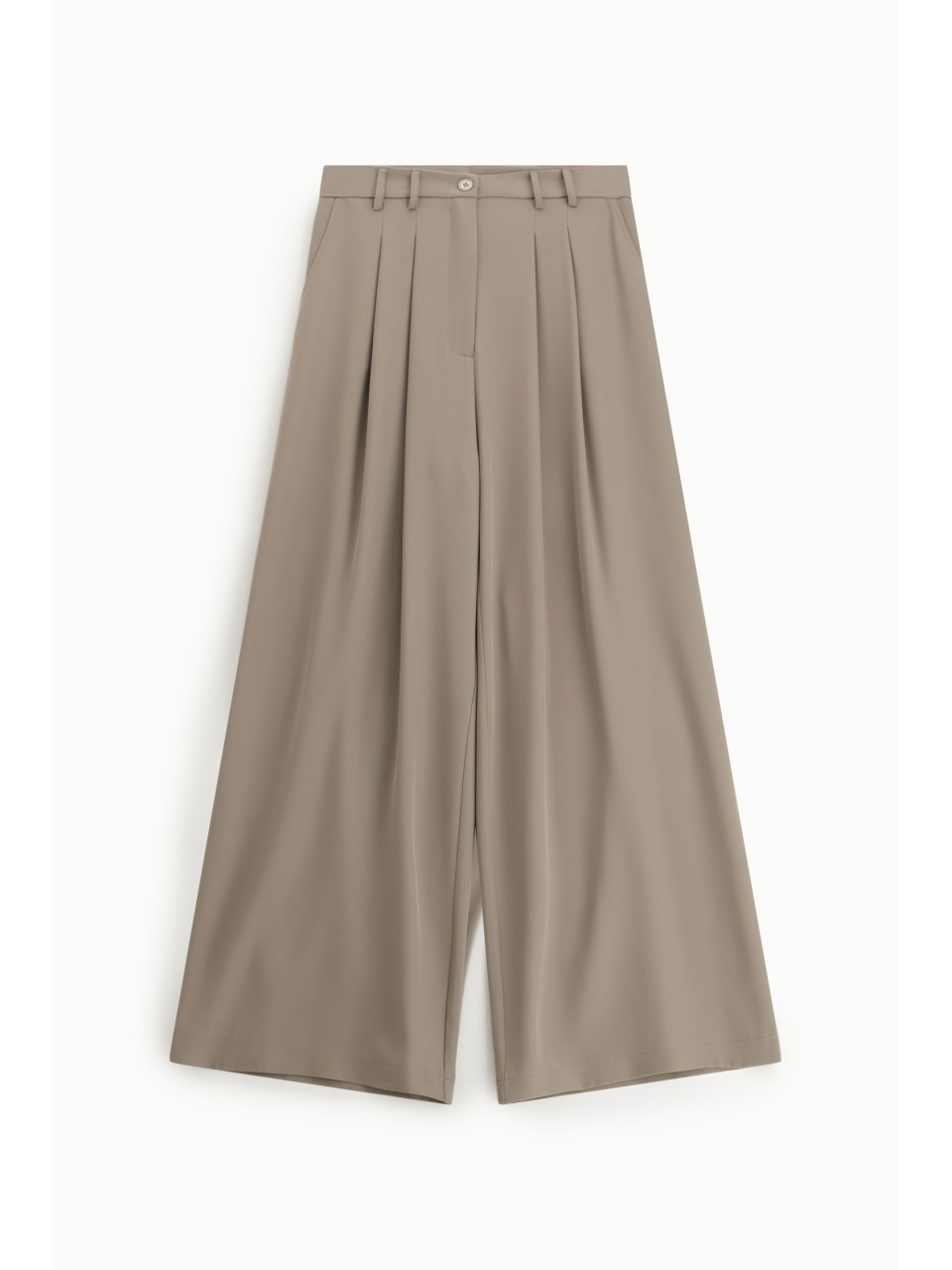 Pantalon flare taille haute en crêpe fluide - Please