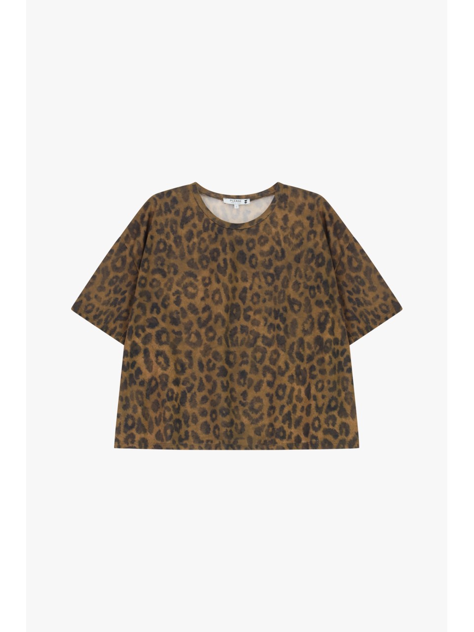 T-shirt loose à manches courtes imprimé animalier - Please