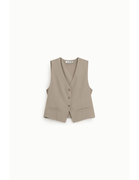 Gilet de tailleur en drap fluide - Please