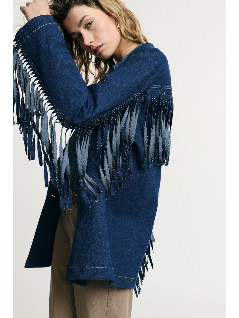 Blazer en jean a franges - Please 2