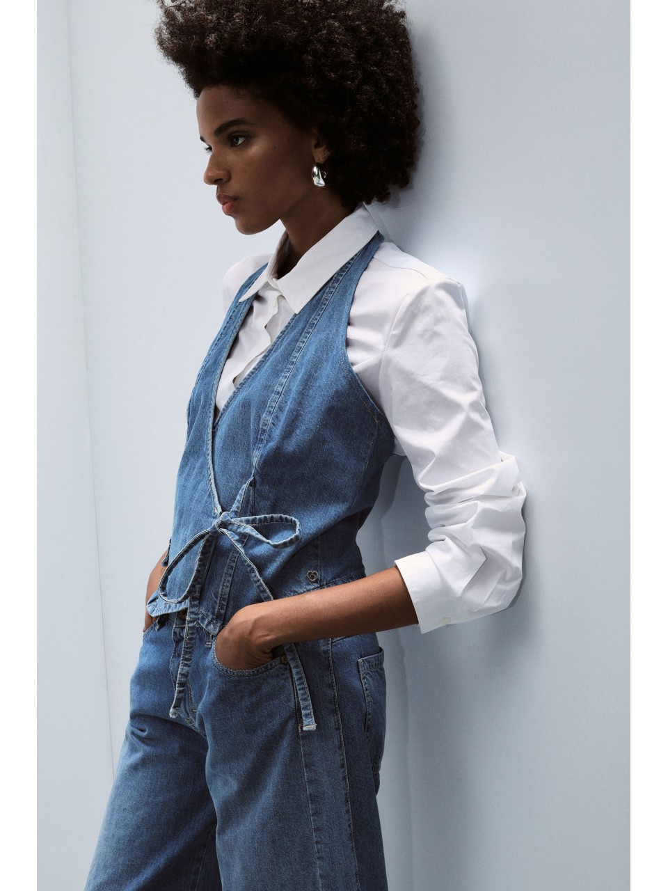 Gilet croisé en jean - Please 2