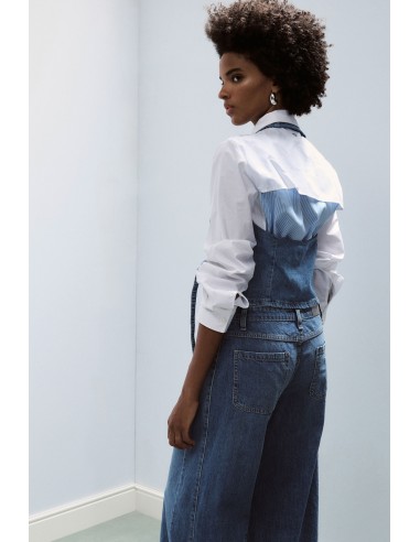 Gilet croisé en jean - Please