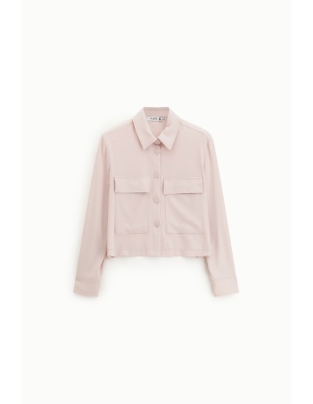 Veste courte en crêpe fluide - Please