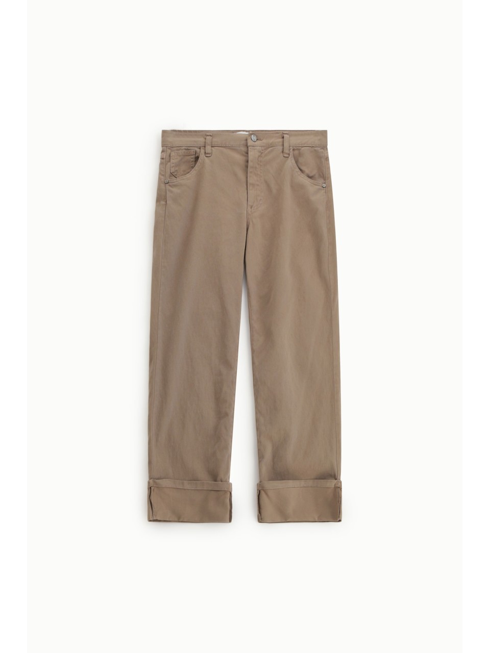 Chino 5 Poches Jambe Droite à Grand Revers - Please 2