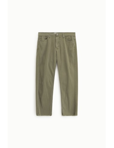 Jean regular slim 7/8 à ourlet frangé – Please...