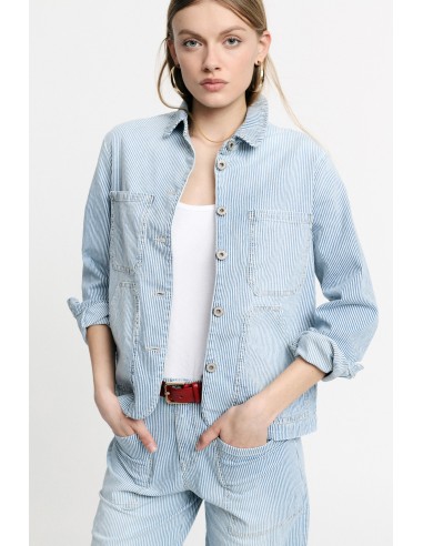 Surchemise à rayures avec grandes poches – Please