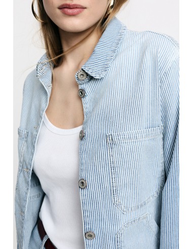 Surchemise à rayures avec grandes poches – Please