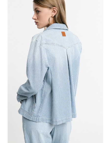 Surchemise à rayures avec grandes poches – Please