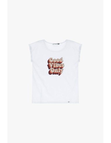 T-shirt print good vibes – Please Femme