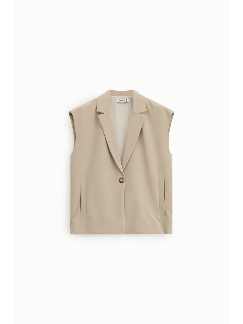 Veste sans manches à revers - Please