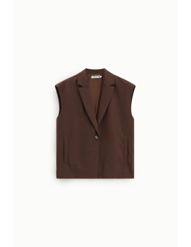 Veste sans manches à revers - Please