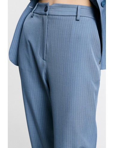 Pantalon tapered taille haute à rayures tennis...