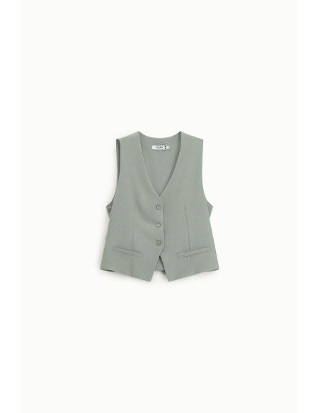 Gilet de tailleur en drap fluide - Please