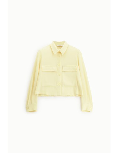 Veste courte en crêpe fluide - Please