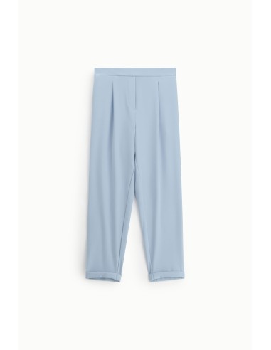 Pantalon fluide forme carotte en crêpe - Please