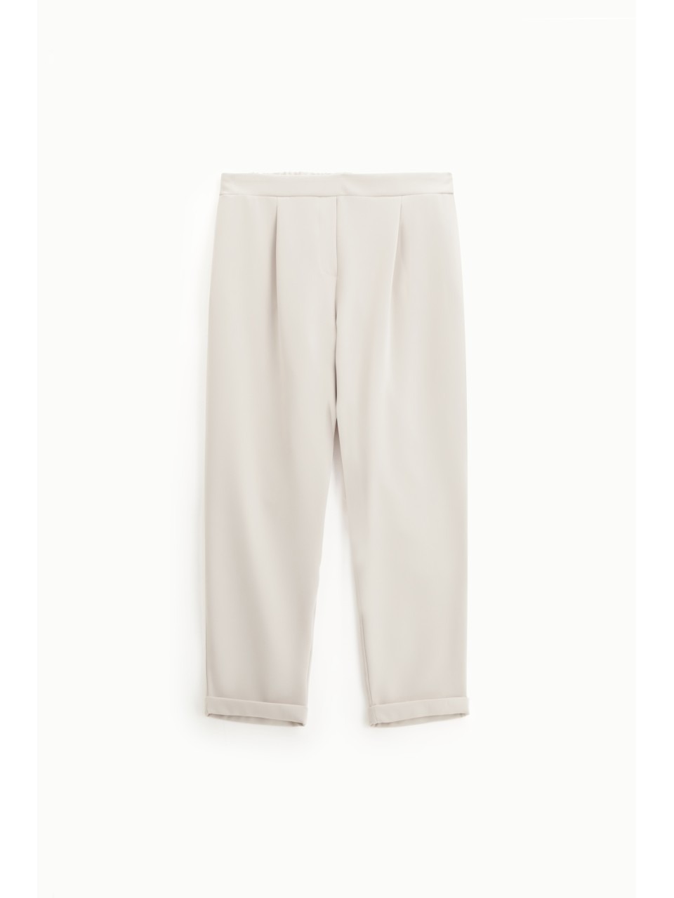 Pantalon fluide forme carotte en crêpe - Please