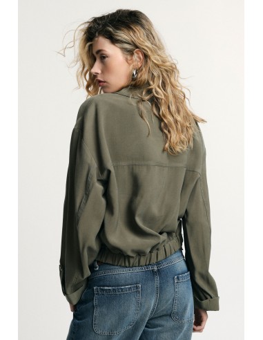 Please — Chemise cropped à poches poitrine