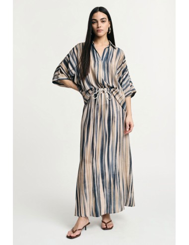 PLEASE Femme – Jupe longue à rayures taille haute