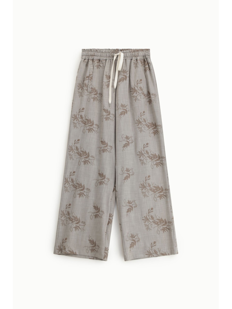 PLEASE Femme – Pantalon palazzo broderie florale