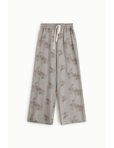 PLEASE Femme – Pantalon palazzo broderie florale