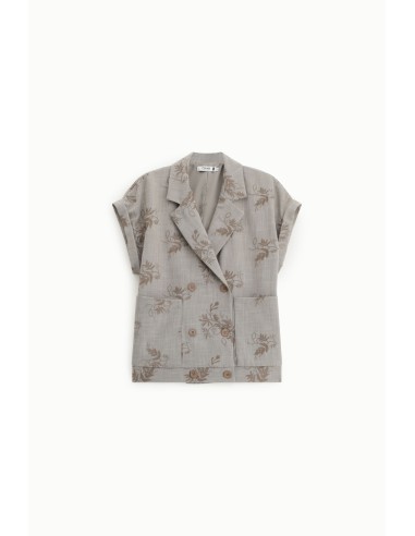 PLEASE Femme – Blazer croisé manches courtes...