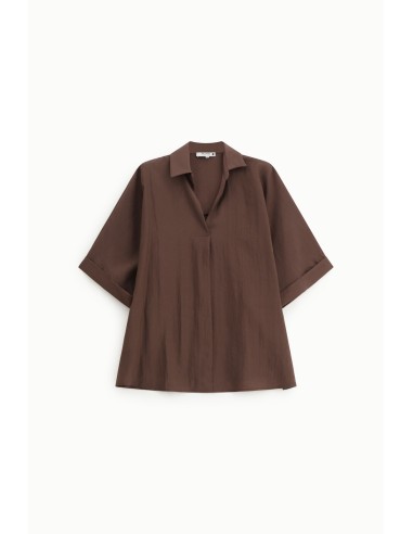 PLEASE Femme – Chemise manches courtes col...