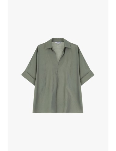 PLEASE Femme – Chemise manches courtes col...