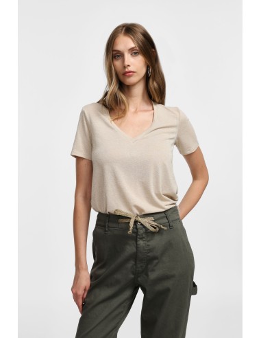 Please Femme – T-shirt col V en viscose et...