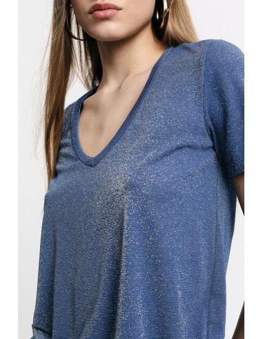 Please Femme – T-shirt col V en viscose et...