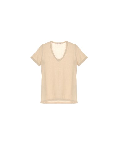 Please Femme – T-shirt col V en viscose et...