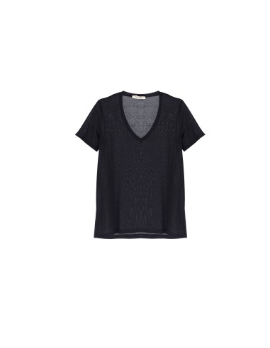 Please Femme – T-shirt col V en viscose et...