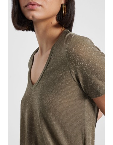 Please Femme – T-shirt col V en viscose et...