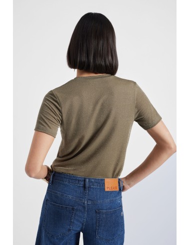 Please Femme – T-shirt col V en viscose et...