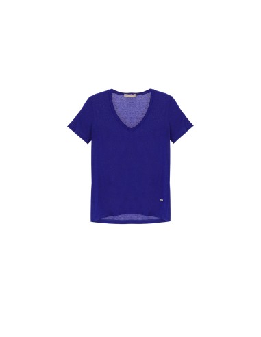 Please Femme – T-shirt col V en viscose et...
