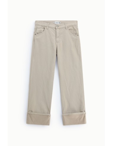 Pantalon 5 poches à grand revers Please