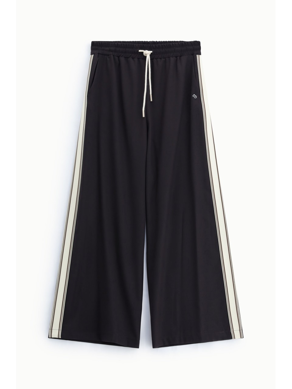 Pantalon palazzo à bandes latérales Please