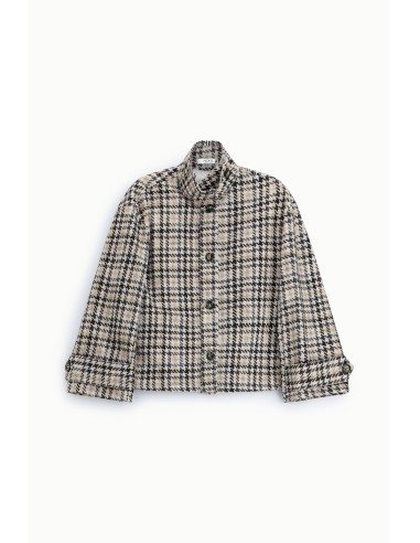 Veste courte pied-de-coq Please